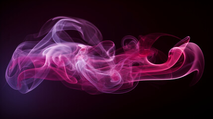 Fototapeta premium maroon smoke as it dances through the frame, AI-Generated
