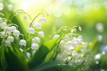 Lily of the Valley with Dew Drops