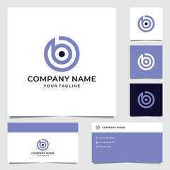Modern Circle Letter B Logo Design