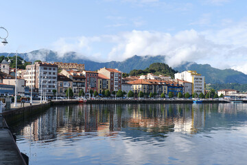 Fototapeta na wymiar Ribadesella, Asturias. Coastal town in the north of Spain.
