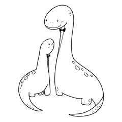 Dad and Mom Dinosaur