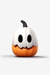 Halloween 3D render character on white background. Generative AI