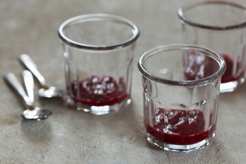 Berry dessert, healthy food, summer dessert