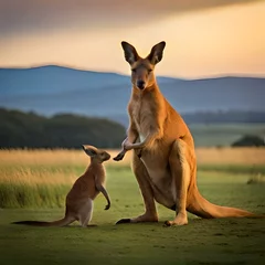 Foto op Aluminium kangaroo in the wild © sehar
