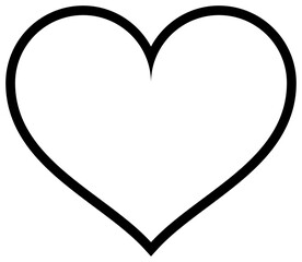 Heart iccon outline. Love symbol.