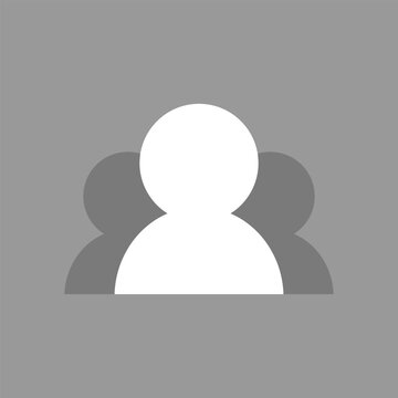Group profile avatar icon vector. Default social media forum profile photo