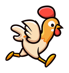 The Adventures of a Cute Running Chicken