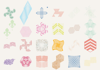 Set of Abstract Geometric Shapes