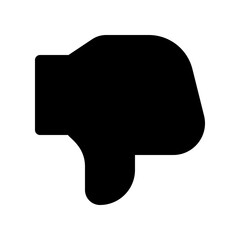 Editable vector dislike thumb reaction icon. Part of a big icon set family. Perfect for web and app interfaces, presentations, infographics, etc