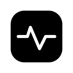 Editable vector heartbeat system status icon. Part of a big icon set family. Perfect for web and app interfaces, presentations, infographics, etc