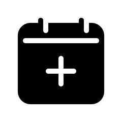 Editable vector add new calendar event icon. Part of a big icon set family. Perfect for web and app interfaces, presentations, infographics, etc