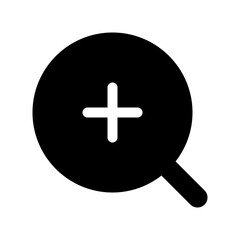 Obraz premium Editable vector zoom in icon. Part of a big icon set family. Perfect for web and app interfaces, presentations, infographics, etc