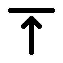 Editable top alignment vector icon. Part of a big icon set family. Perfect for web and app interfaces, presentations, infographics, etc