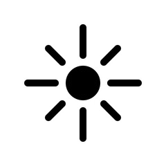 Editable bright sun vector icon. Part of a big icon set family. Perfect for web and app interfaces, presentations, infographics, etc