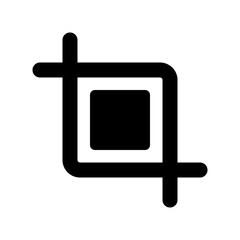 Editable crop tool vector icon. Part of a big icon set family. Perfect for web and app interfaces, presentations, infographics, etc
