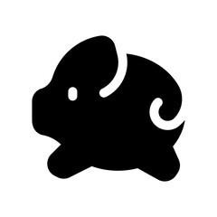 Editable piggy bank vector icon. Part of a big icon set family.  Finance, business, investment, accounting. Perfect for web and app interfaces, presentations, infographics, etc