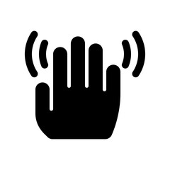 Editable hand wave vector icon. Part of a big icon set family. Perfect for web and app interfaces, presentations, infographics, etc