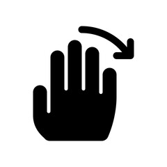 Editable hand swipe left vector icon. Part of a big icon set family. Perfect for web and app interfaces, presentations, infographics, etc
