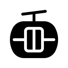 Editable cable car vector icon. Vehicles, transportation, travel. Part of a big icon set family. Perfect for web and app interfaces, presentations, infographics, etc