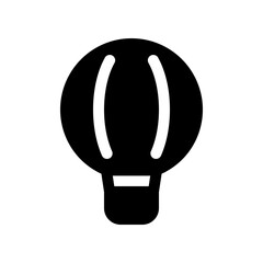 Obraz premium Editable hot-air balloon vector icon. Vehicles, transportation, travel. Part of a big icon set family. Perfect for web and app interfaces, presentations, infographics, etc