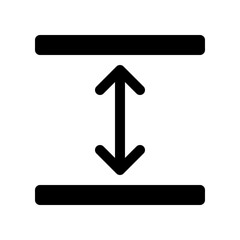 Editable room height vector icon. Property, real estate, construction, mortgage, interiors. Part of a big icon set family. Perfect for web and app interfaces, presentations, infographics, etc