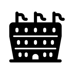 Editable stadium, coliseum, amphitheater vector icon. Part of a big icon set family. Perfect for web and app interfaces, presentations, infographics, etc