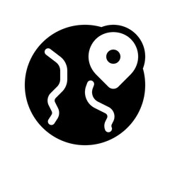 Editable globe, location, satellite map vector icon. Map, location, navigation. Part of a big icon set family. Perfect for web and app interfaces, presentations, infographics, etc