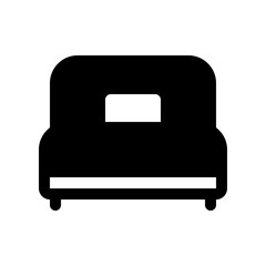 Editable single bed vector icon. Part of a big icon set family. Perfect for web and app interfaces, presentations, infographics, etc