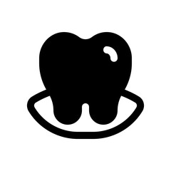 Editable tooth vector icon. Dentistry, healthcare, medical. Part of a big icon set family. Perfect for web and app interfaces, presentations, infographics, etc