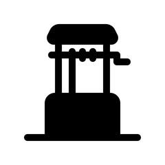 Editable water well vector icon. Water source, rural, structure. Part of a big icon set family. Perfect for web and app interfaces, presentations, infographics, etc