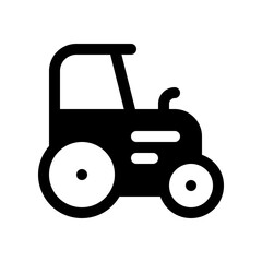 Editable tractor vector icon. Farming, transportation, vehicle, agriculture. Part of a big icon set family. Perfect for web and app interfaces, presentations, infographics, etc