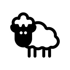 Editable sheep, ewe, lamb vector icon. Animal, farm, livestock. Part of a big icon set family. Perfect for web and app interfaces, presentations, infographics, etc