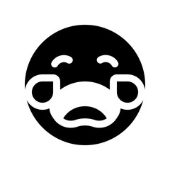 Editable crying expression emoticon vector icon. Part of a big icon set family. Part of a big icon set family. Perfect for web and app interfaces, presentations, infographics, etc