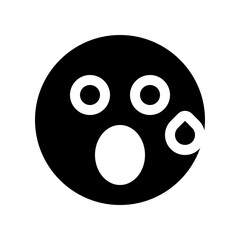 Editable suprised expression emoticon vector icon. Part of a big icon set family. Part of a big icon set family. Perfect for web and app interfaces, presentations, infographics, etc