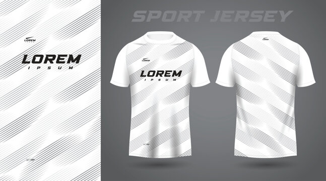 white and gray shirt sport jersey design	