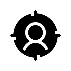 Editable target user customer vector icon. SEO, marketing, business. Part of a big icon set family. Perfect for web and app interfaces, presentations, infographics, etc