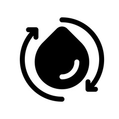 Editable save water, water conservation vector icon. Environment, ecology, eco-friendly. Part of a big icon set family. Perfect for web and app interfaces, presentations, infographics, etc