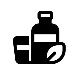 Editable biodegradable packagind, bottle, cup vector icon. Environment, ecology, eco-friendly. Part of a big icon set family. Perfect for web and app interfaces, presentations, infographics, etc