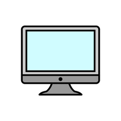 Illustration Vector Graphic of Monitor, screen, computer Icon