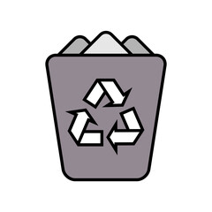 Illustration Vector Graphic of Recycle bin Icon