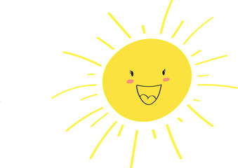 happy cute sun