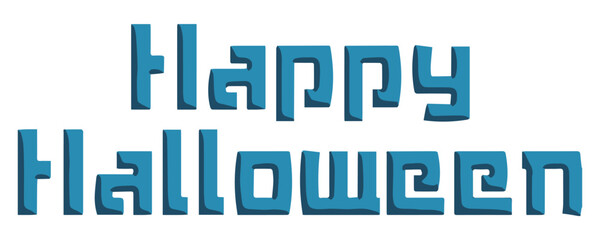 Fototapeta premium Happy Halloweenの文字の素材