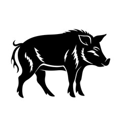 boar silhouette illustration 