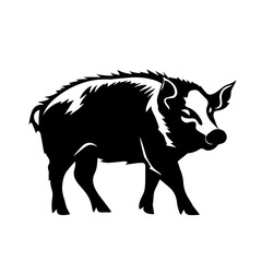 boar silhouette illustration 