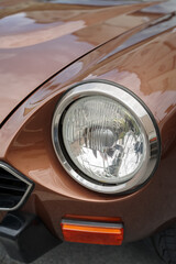 Close up detail of a Classic car