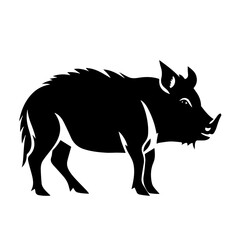 boar silhouette illustration 