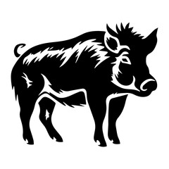 boar silhouette illustration 