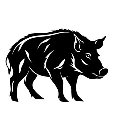 boar silhouette illustration 