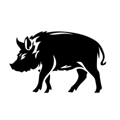 boar silhouette illustration 