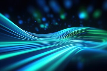 abstract futuristic background with pink blue glowing neon moving high speed wave lines and bokeh lights. Data transfer concept Fantastic wallpaper